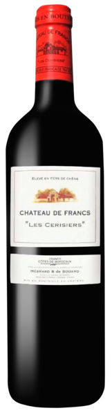 LES CERISIERS CHÂTEAU DE FRANCS AOP FRANCS CÔTES DE BORDEAUX ROUGE
LES CERISIERS CHÂTEAU DE FRANCS code EAN 3760310690014 