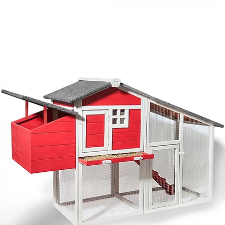 CONCEPT USINE Odette - Poulailler couleur Rouge...