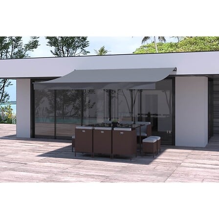 CONCEPT USINE CONCEPT USINE Adro - Store banne manuel 4x3m gris polyester code EAN 3760313241145 