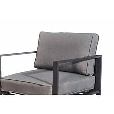 CONCEPT USINE Salon de jardin 5 places en alumi...