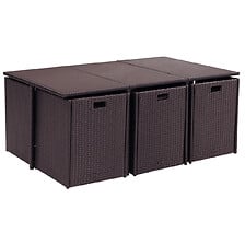 CONCEPT USINE Salon de jardin 10 places en rési...