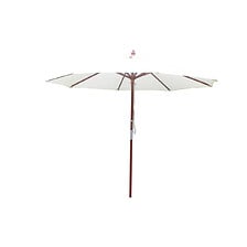 CONCEPT USINE Parasol en bois rond Ø 2,66 m toi...