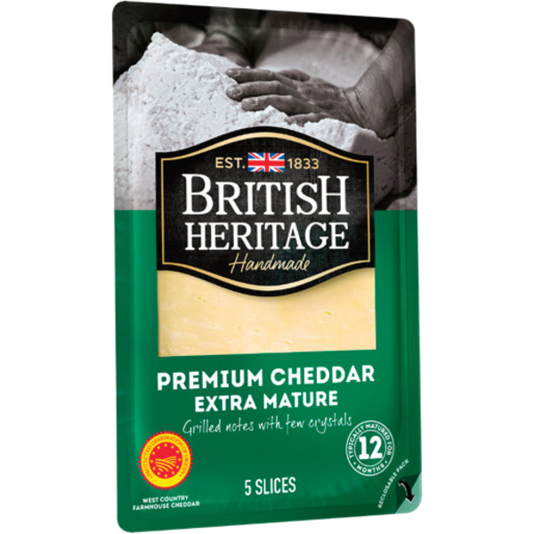 BRITISH HÉRITAGE CHEDDAR AOP 12 MOIS 
 code EAN 3760351340008 