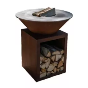  PACK PRINTEMPS - Braséro Barbecue Plancha Classique 83 cm, en corten véritable - 100% fabriqué en France - BRA809CCO+ Grill'Chic code EAN 3760359737312 