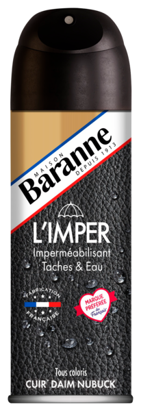 BARANNE AÉROSOL IMPERMÉABILISANT TÂCHES & EAU
BARANNE code EAN 3760360760774 
