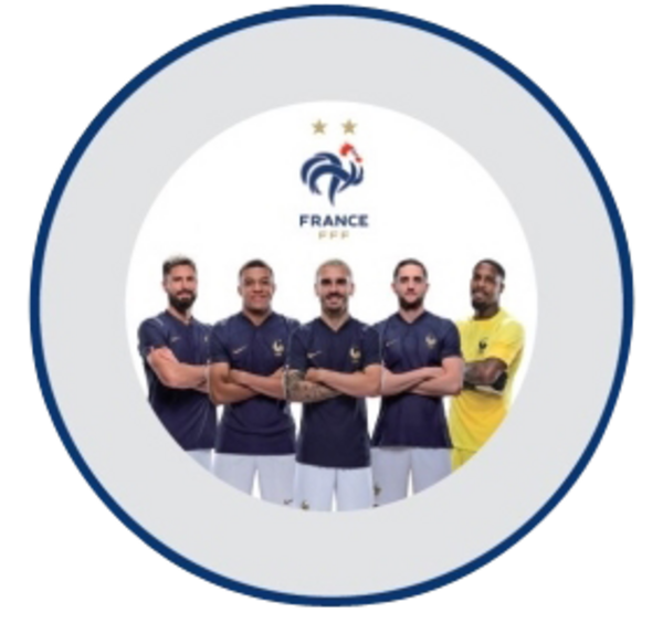 Lot de 6 assiettes FRANCE