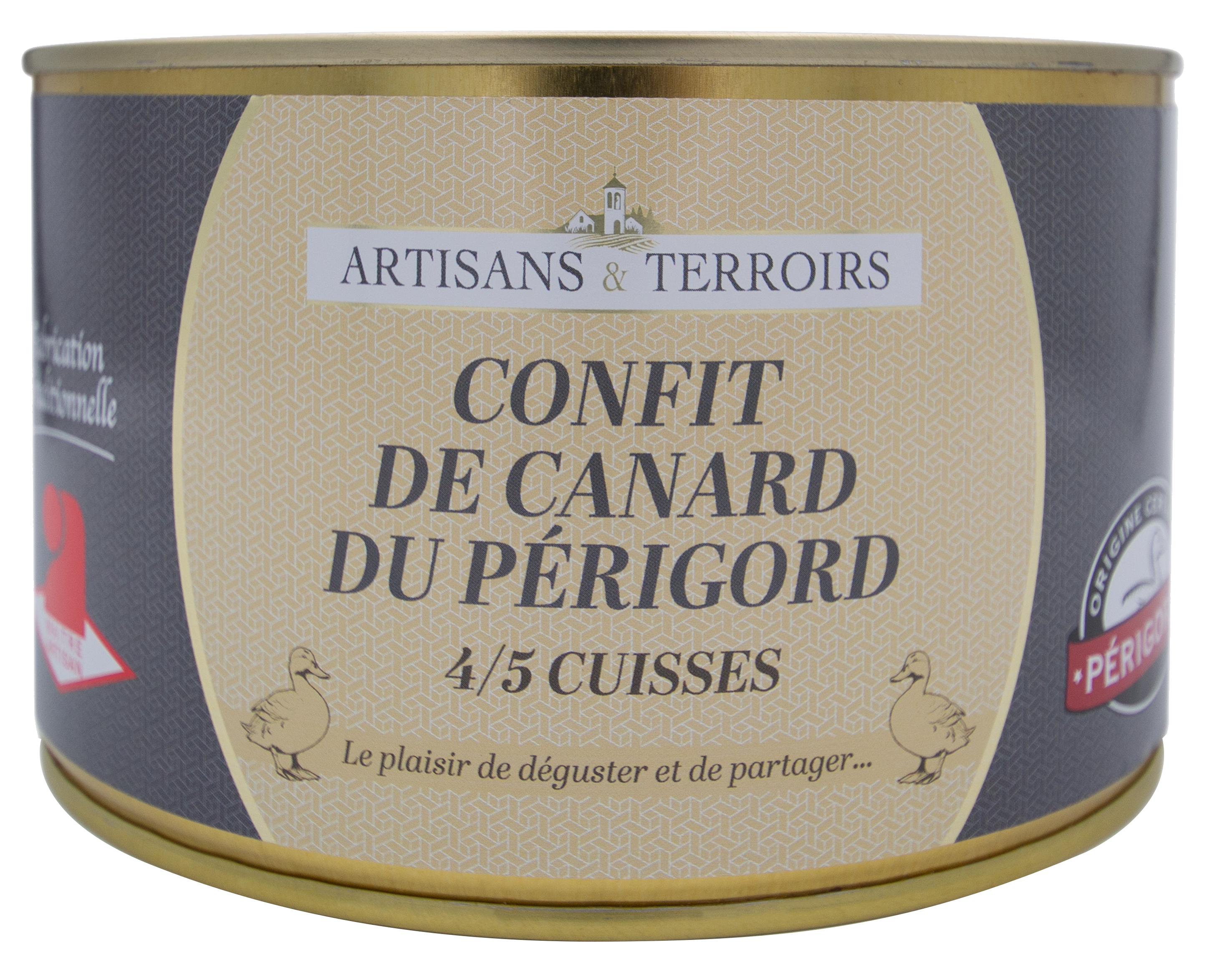 “ARTISANS ET TERROIRS” CONFIT DE CANARD IGP DU PÉRIGORD code EAN 3760404180339 