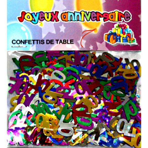 CONFETTIS DE TABLE 70 ANS