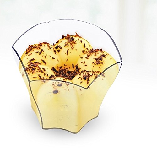 Verrines en plastique HEXA FLEUR 70 ml par 24