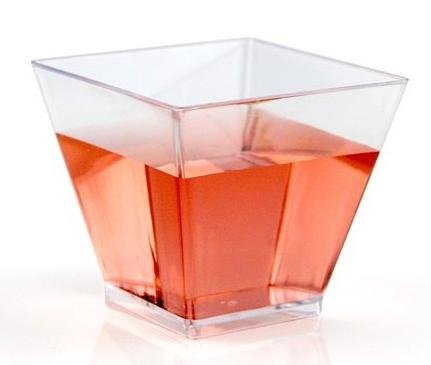 Verrines en plastique QUADRI 60 ml par 25