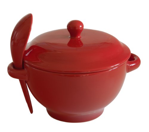 Soupette Grès Émaillé Cerise