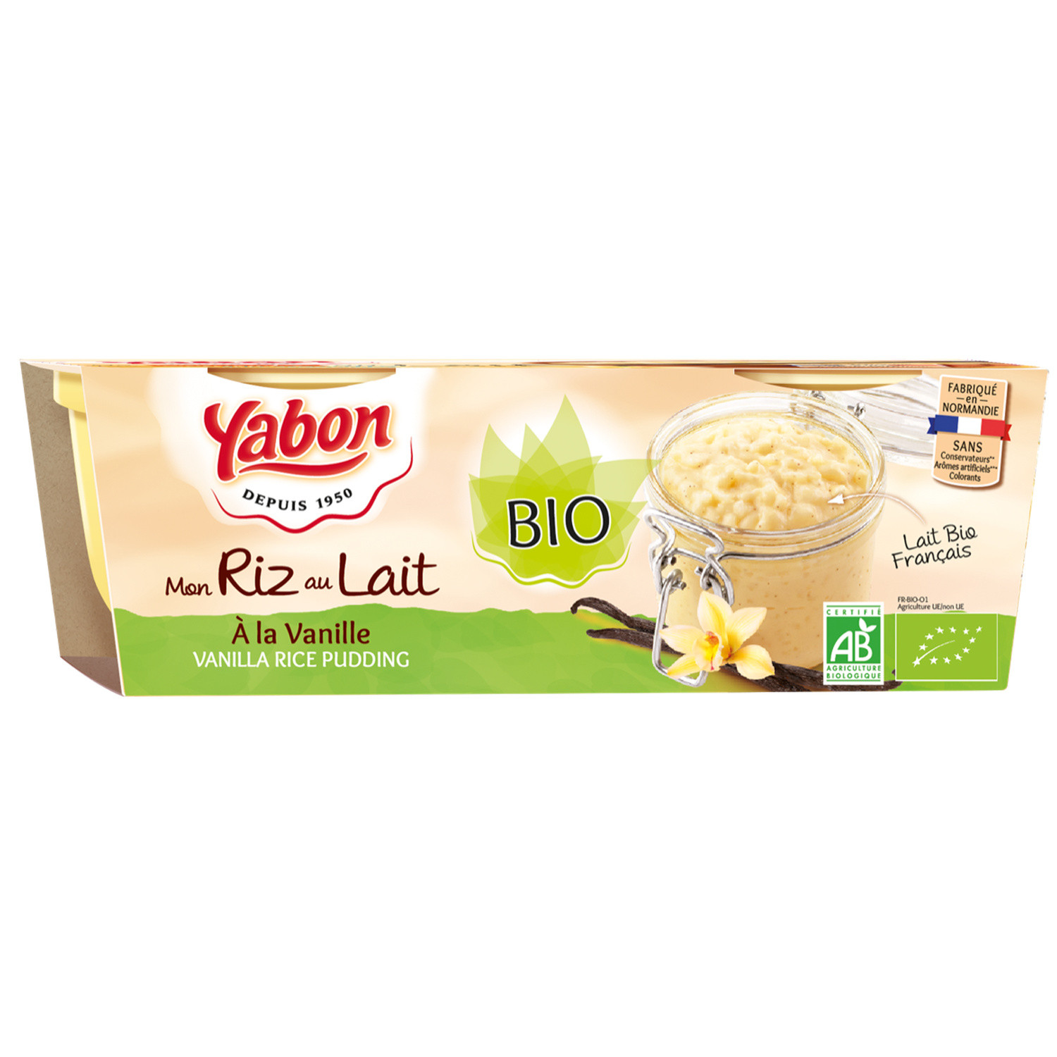 Desserts riz au lait Bio YABON