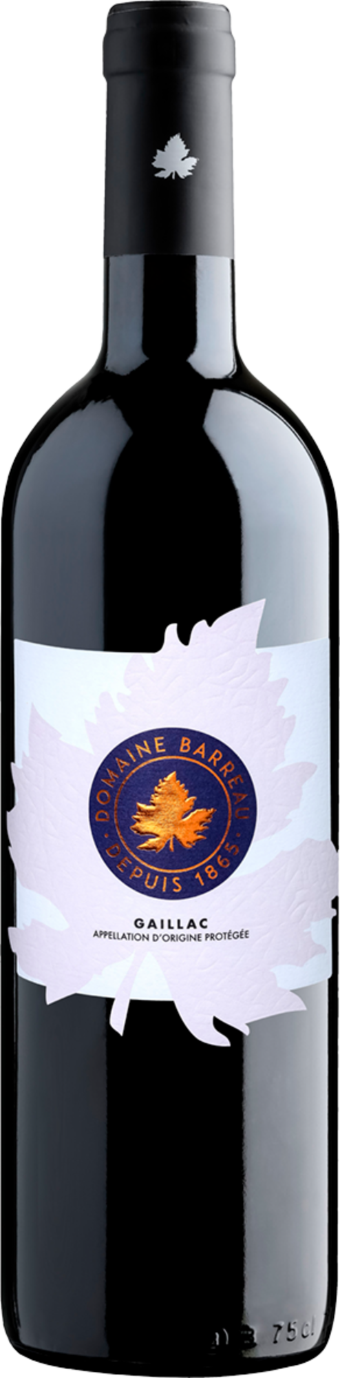  AOP GAILLAC ROUGE - DOMAINE BARREAU "FEUILLE" 2024 code EAN 3770001286525 