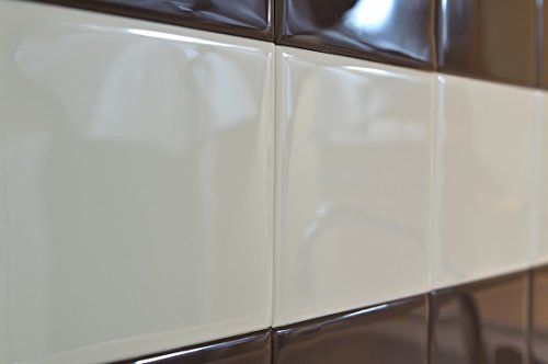 Carrelage autocollant Imitation parfaite Pose facile format 15x15 cm coloris - 10 pièces - Beige 3770002619247 RENOSTICK