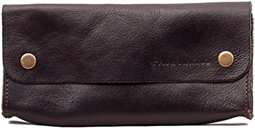 Paul Marius PAUL MARIUS grande trousse en cuir fermeture par bouton pression couleur Indus' LA TROUSSE DE PAUL code EAN 3770003007401 