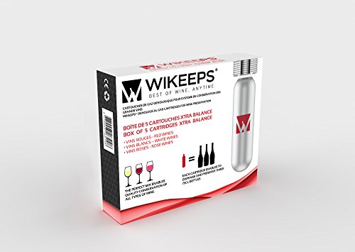 Boîte de 5 cartouches de gaz oenologique Wikeeps XTra Balance 3770003265108 Wikeeps