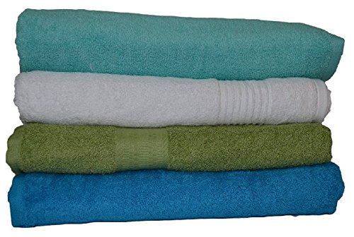 ORPHEEBS PREMIUM LUXURY 6 Serviettes luxe zéro twist 500 gr/m² couleurs assorties de 70x130 cm à 70x140cm 100% coton Egyptien en coton peigné ultra douce code EAN 3770003491736 