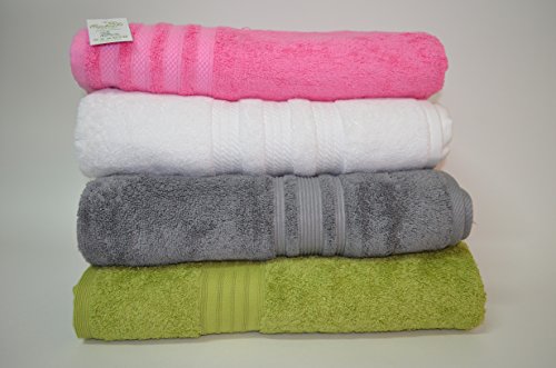 ORPHEEBS 4 Draps de bains LUXE de 80x160 cm à 100x200 cm luxe 100% pure coton égyptien de 550 gr/m² à 850 gr/m² très haut de gamme. code EAN 3770003491743 