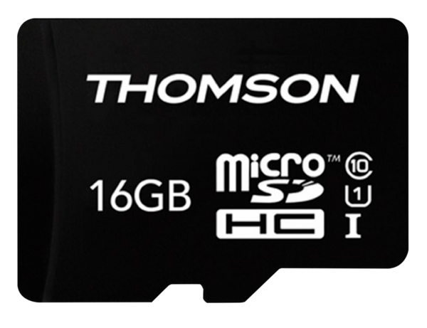 THOMSON CARTE MICRO SD 16GB + ADAPTATEUR 
THOMSON code EAN 3770003831907 