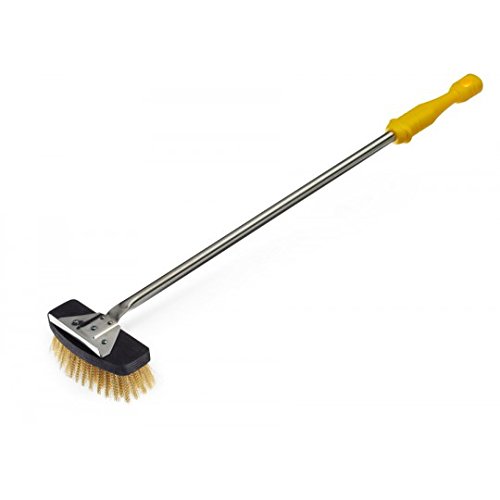 Brosse à cendres en laiton manche inox 70cm