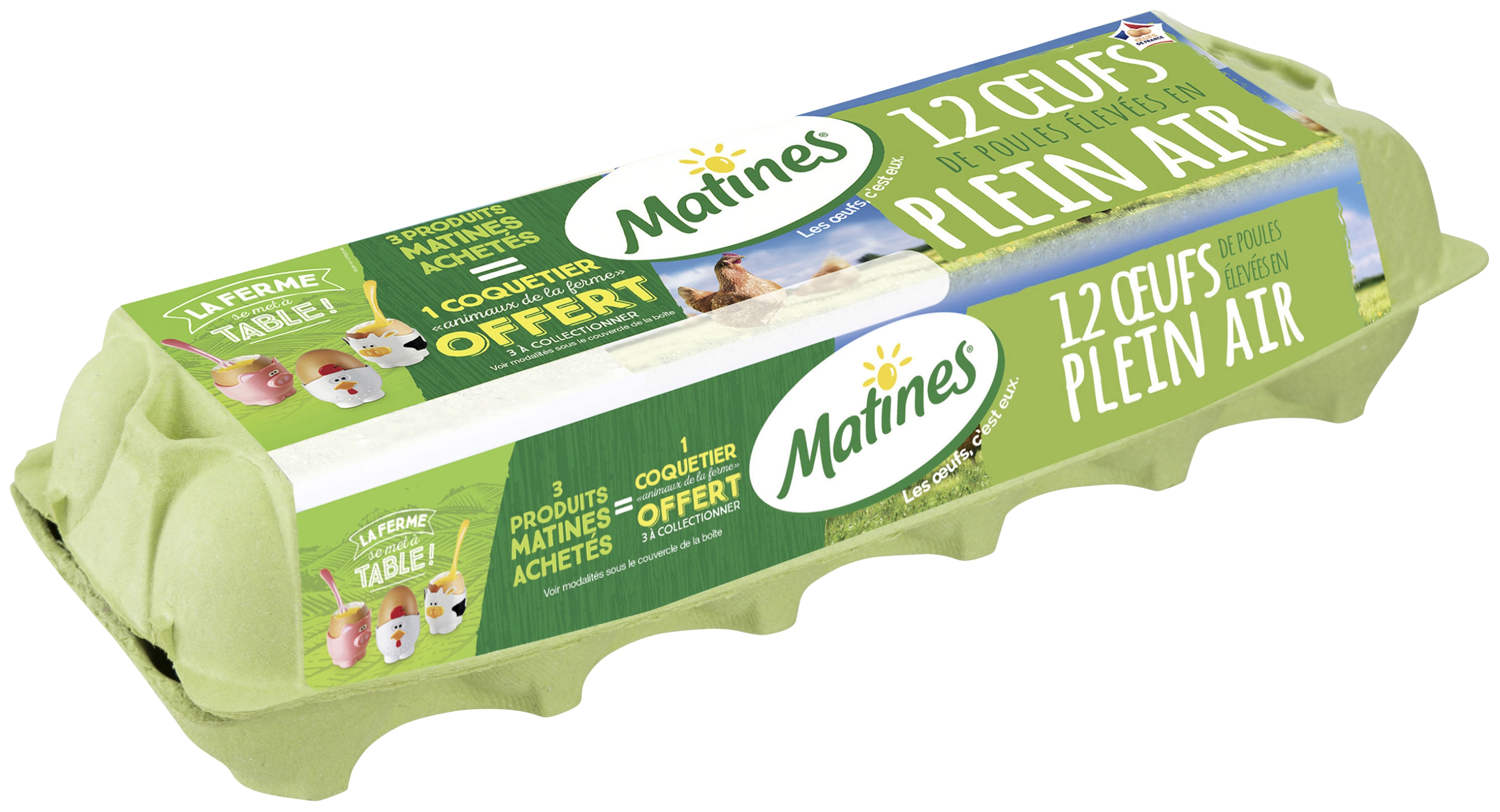 12 œufs plein air Matines