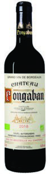 AOP(1) CASTILLON CÔTES DE BORDEAUX CHÂTEAU FONGABAN 2018.(2) 3770009106269 (3770009106269)