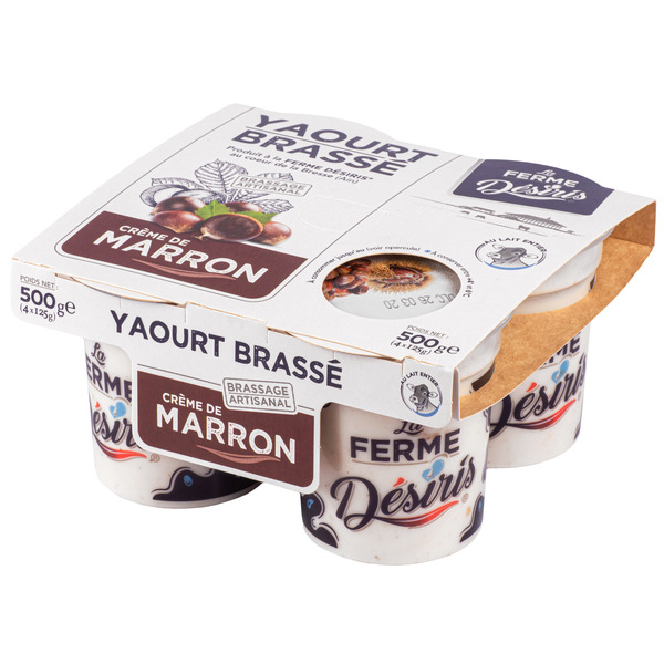 YAOURT BRASSÉ À LA CRÈME DE MARRON
