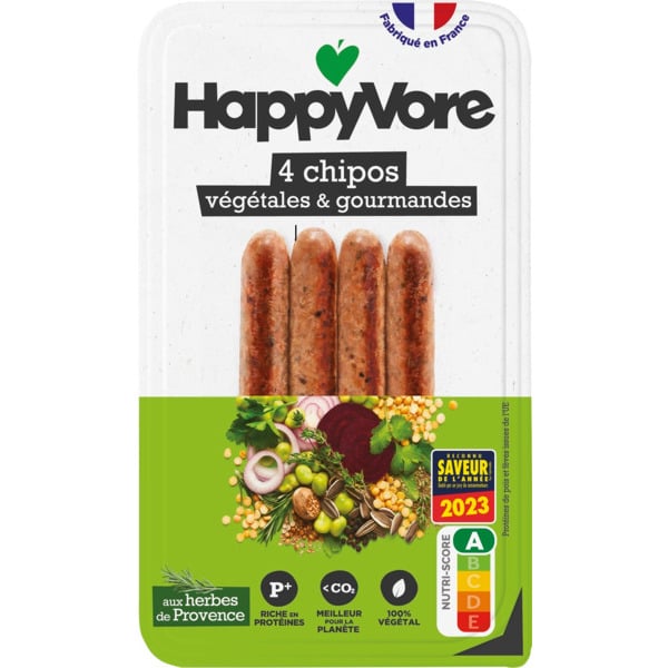  Chipolatas Végétales & Gourmandes Happyvore code EAN 3770016162098 