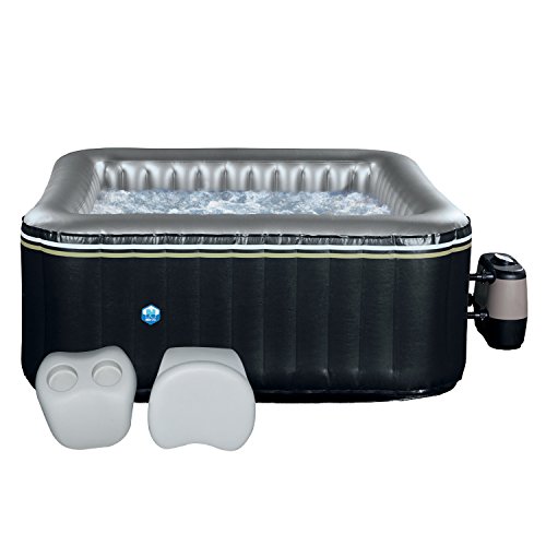 Spa carré gonflable Aspen - 4 places - noir + 2...