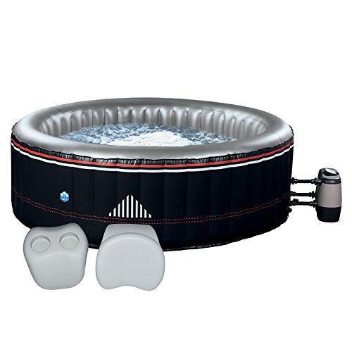 Spa rond gonflable Montana - 6 places - noir + ...