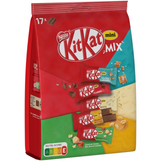  Biscuits chocolatés mini mix KITKAT code EAN 3800020472125 