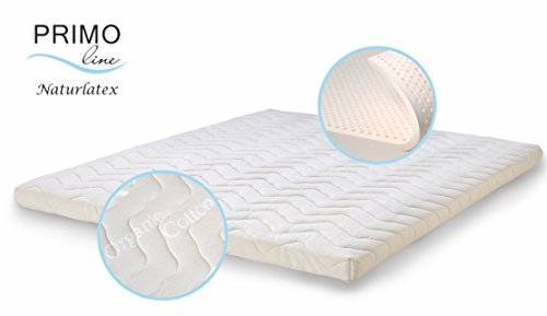 Primo Line Latex naturel Surmatelas - Primo Line Natura - - Dureté M/7 zones H2-6 cm latex naturel Cœur, 200 x 200 x 8 cm code EAN 3800125160712 