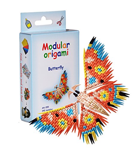 Modular Origami Origami modulaire 340-Pièces - Set papier petit papillon, multicolore code EAN 3800232240086 