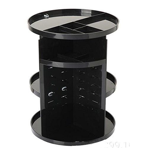 360 Rotation Cosmétique Boîte De Rangement,Black