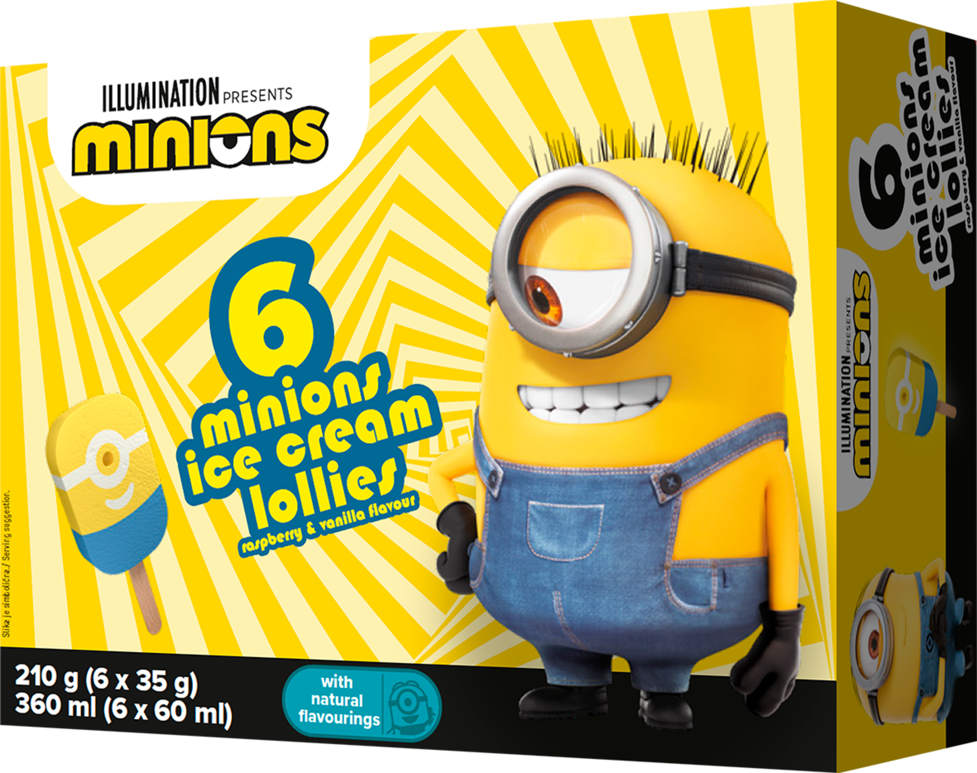 6 bâtonnets glacés Minions