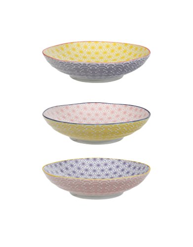 Star wave assiette à pâtes 21 cm - lot de 3 pât...