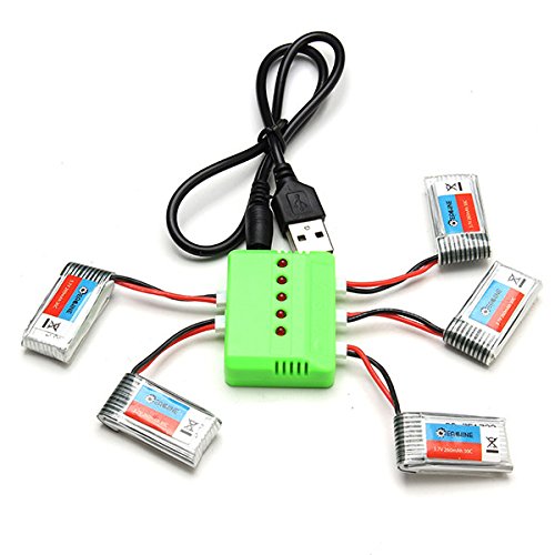 EACHINE 5PCS H8 Mini H8S 3D Batterie 3.7V 260mA...