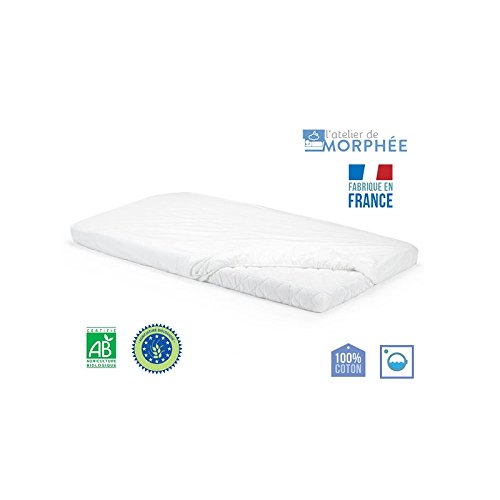 Drap housse en coton bio 60x140