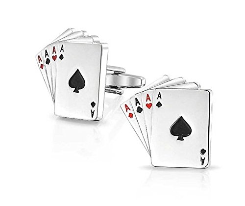 ourbest 4 Ace boutons de manchette