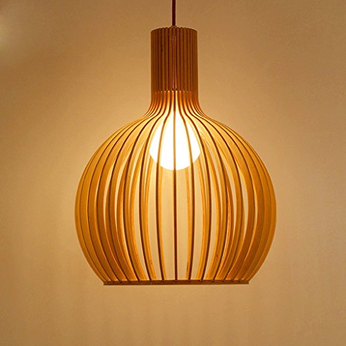 lustre Wooden cage nouvelles restaurant chinois chambre salon lustre d'arts créatifs bois nordique lustre code EAN 3874374295662 