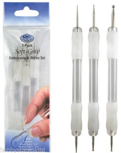 Lot de 3 outils d'emboutissage à double extrémi...