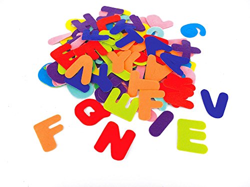 Motif adhésif feutrine - Lettres et chiffres - ...