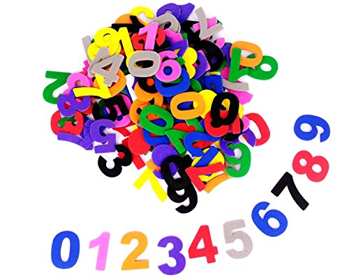 Chiffre adhésif en EVA - 3 cm - 200 pièces - So...