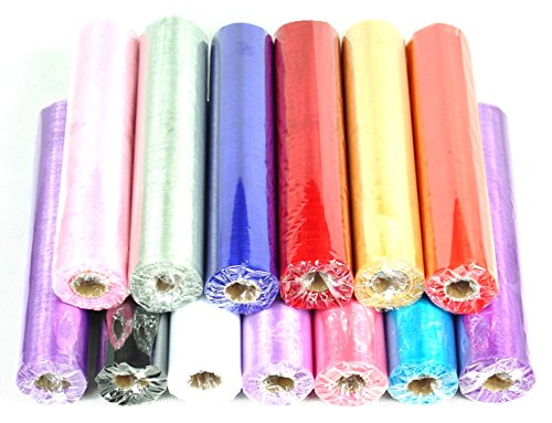 Covering All Occasions Couvrir toutes les occasions 26 m x 29 cm Rouleau de tissu organza mariage Chaise Ceinture nœuds Chemin de table Décoration code EAN 3923577743606 
