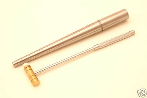 Mandrin pour bague a-z + 6 avec marteau en fibr...