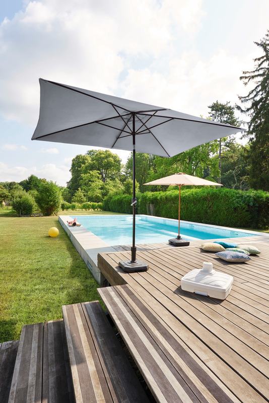  PARASOL RECTANGLE 2X3 M HIVA ECRU  code EAN 3999991620250 