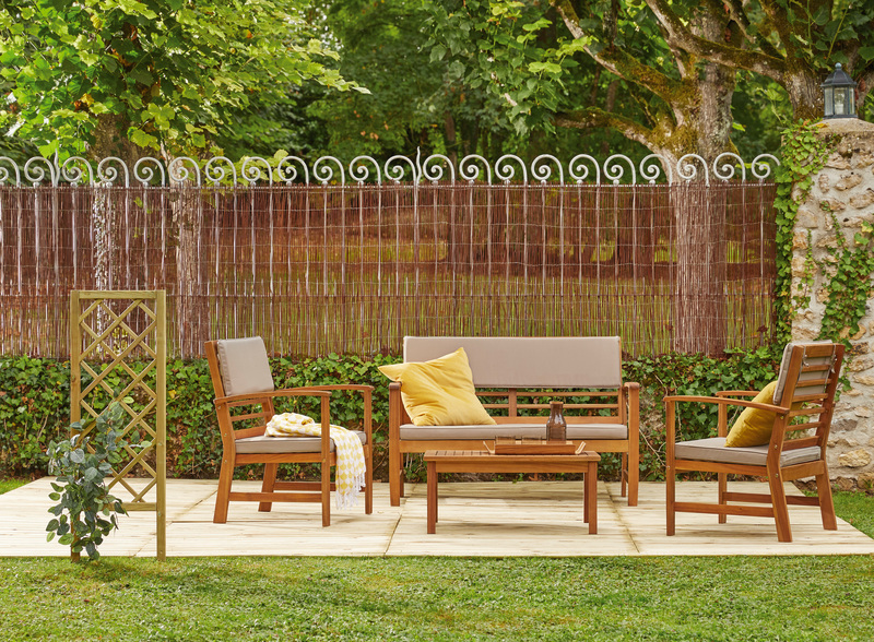  SALON DE JARDIN 4 PERSONNES YAGA  code EAN 3999991670484 