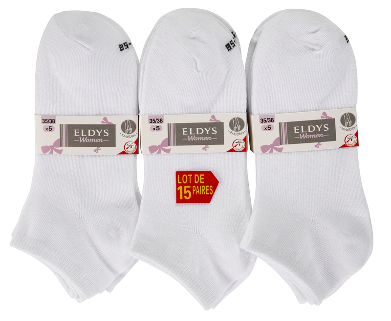 LOT DE 15 PAIRES DE CHAUSSETTES INVISIBLES HOMM...