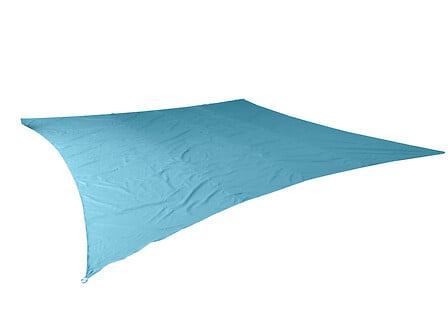  Voile d'ombrage 5x5m 250g-m2 bleu avec sac de transport code EAN 3999991742587 