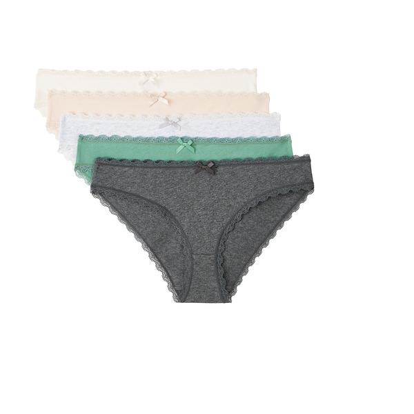 LOT DE 5 SLIPS FEMME 
